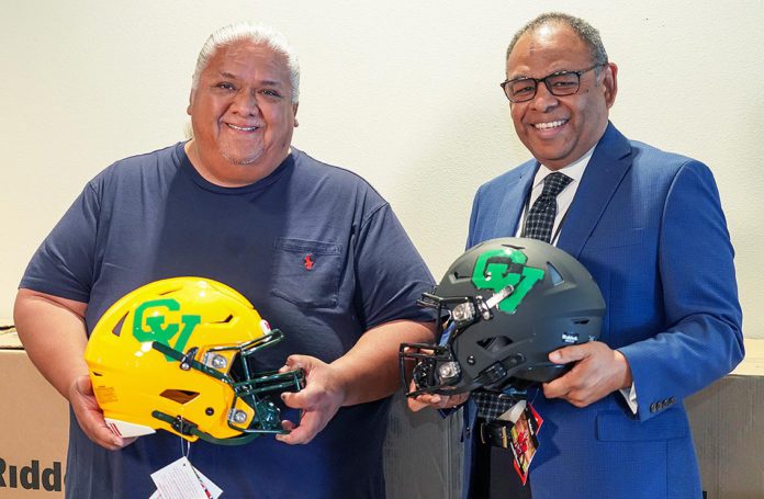 Twenty-Nine Palms helmet donation