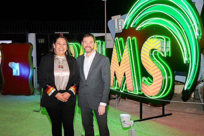 San Manuel neon Palms sign restored