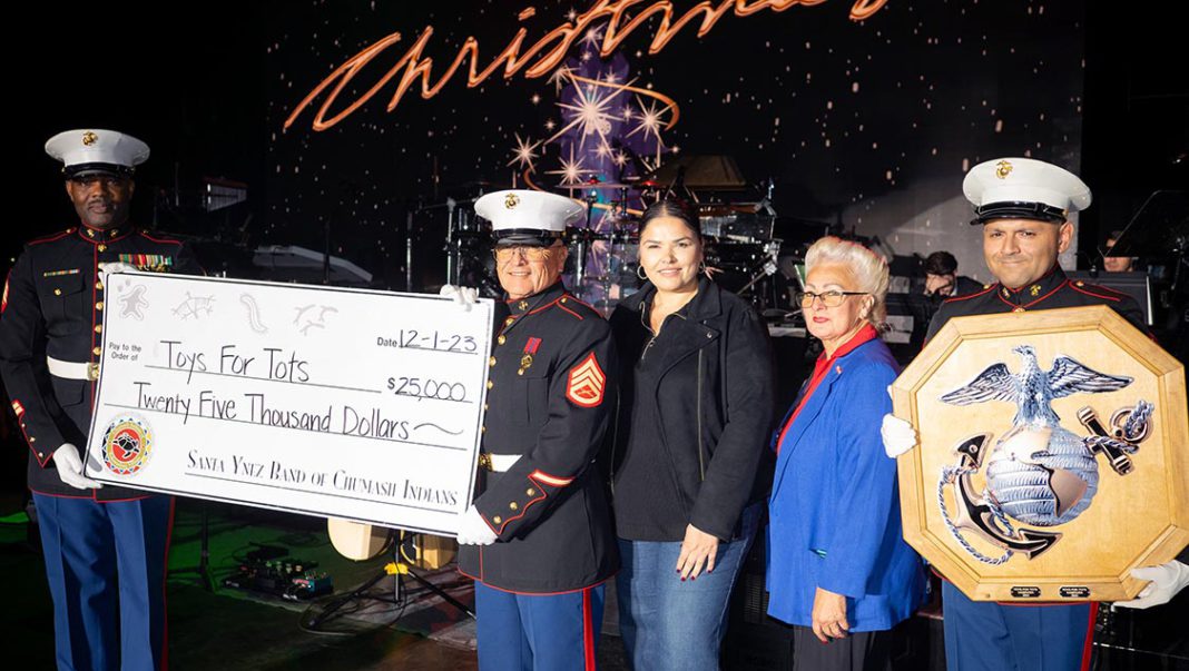 Santa Ynez Chumash Donates 25k to Toys for Tots Indian Gaming