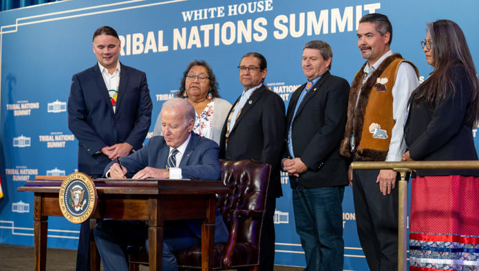 Executive Order signing at tribal nations summit