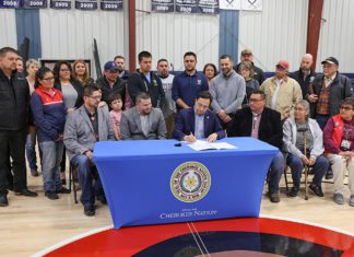 Cherokee Nation Leases Land for $1 to Public School for New Facility Cherokee Land Lease signing