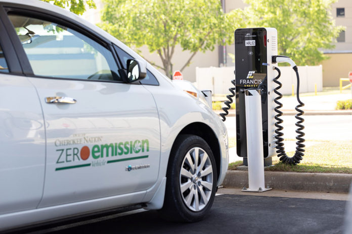 Cherokee Nation EV charging station