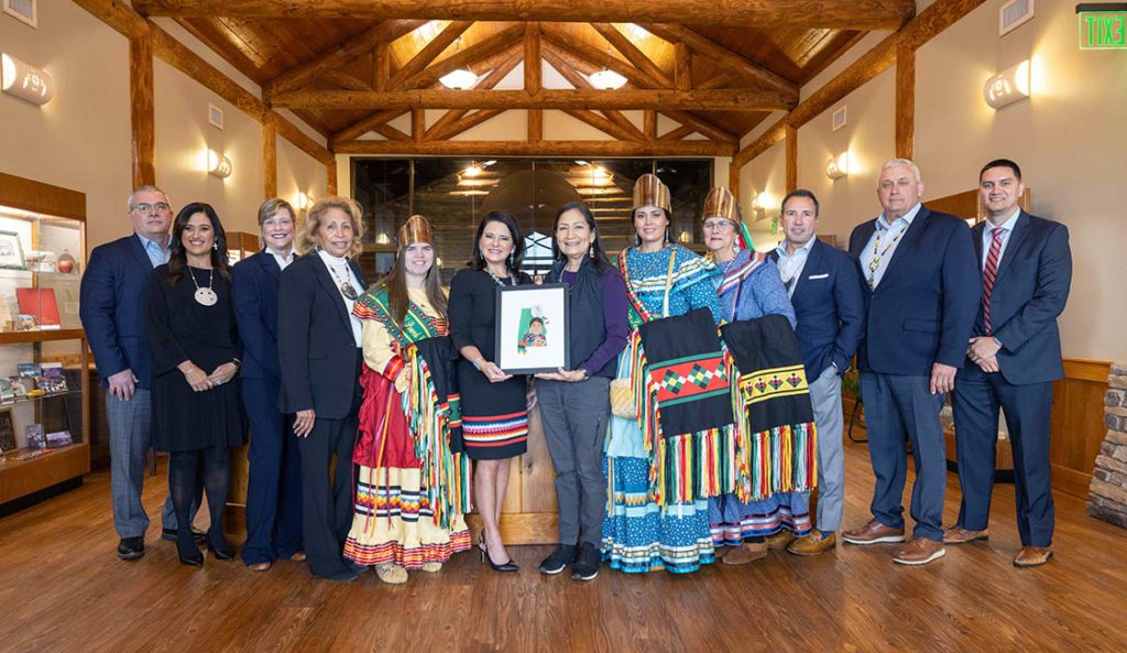 Haaland visits Poarch Creek Museum