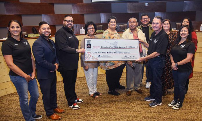 Morongo $150K Little League Donation