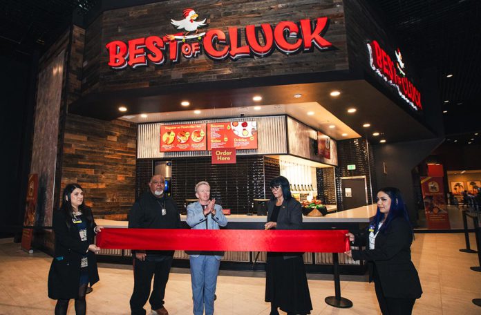 Harrahs Best of Cluck ribbon cutting Harrahs Best of Cluck ribbon cutting