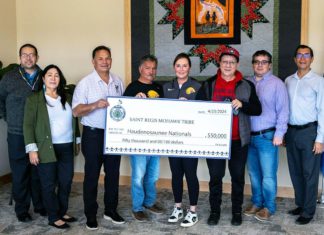 Saint Regis Mohawk Tribe Donates $50,000 to Support Haudenosaunee Nationals Lacrosse Saint Regis Mohawk HNL $50K