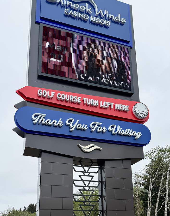 Chinook Winds sign