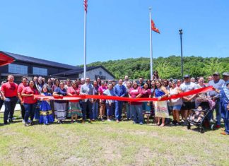 Cherokee Nation Celebrates Opening of New Community Center Woody Hair Community Center ribbon cutting