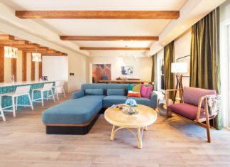 Harrah’s Resort SoCal Unveils $24M Renovation of Dive Inn Dive Inn Suite Living Room