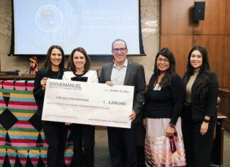 San Manuel Donates $2.2M to UCLA School of Law San Manuel UCLA Law check