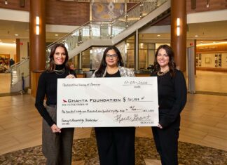 Choctaw Nation Charity Golf Tournament Raises $323,000 for Scholarships Choctaw golf scholarship check