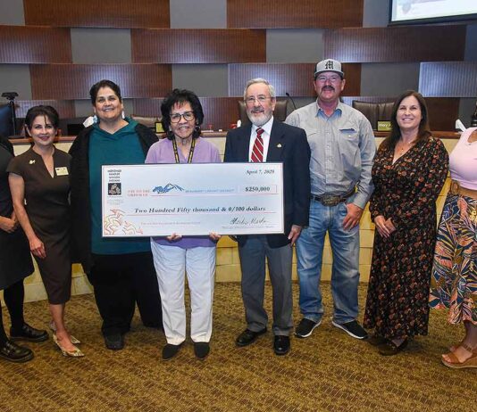 Morongo Donates $250,000 to Support Beaumont Library Expansion Morongo_Beaumont Library donation