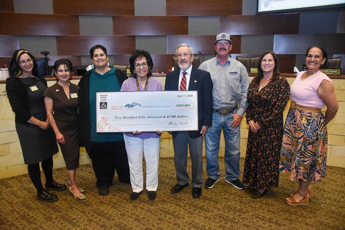Morongo_Beaumont Library donation