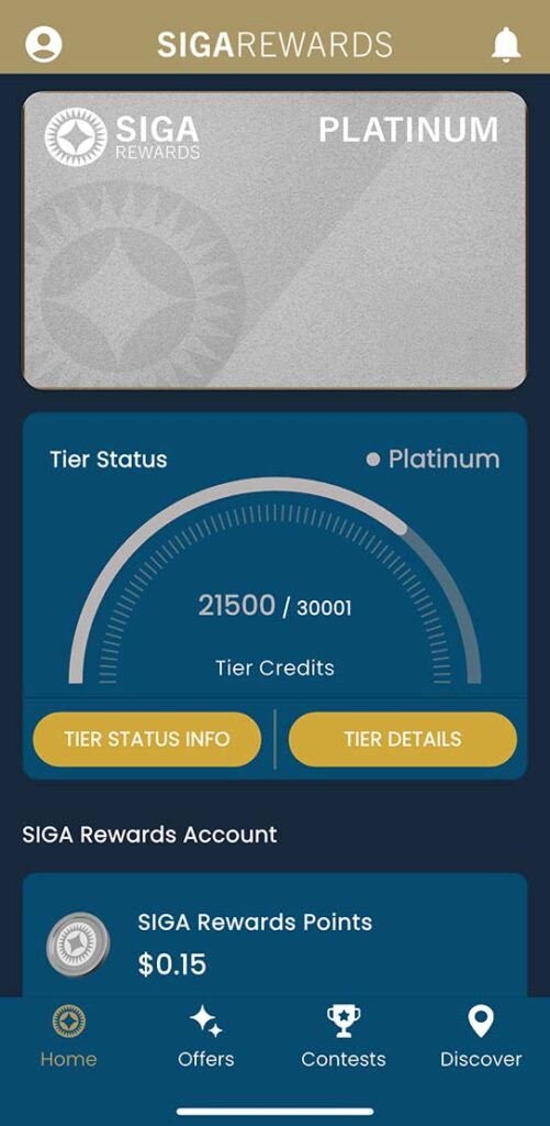 SIGA Rewards screenshot