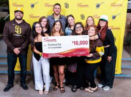 Sycuan Casino Resort Donates $10,000 to Non-Profit Sycuan_The Animal Pad check presentation