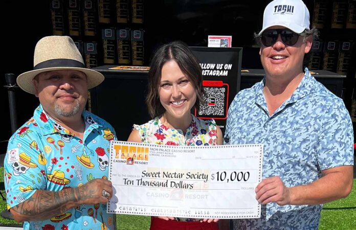 Tachi Palace_$10K Sweet Nectar donation Tachi Palace_$10K Sweet Nectar donation