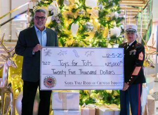 Chumash Donates $25,000 to Central Coast Toys for Tots Campaign Chumash_Toys for Tots 2025