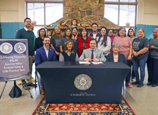 Cherokee Nation Invests $800K in Children’s Language Program LittleCherokeeSeeds_MOU