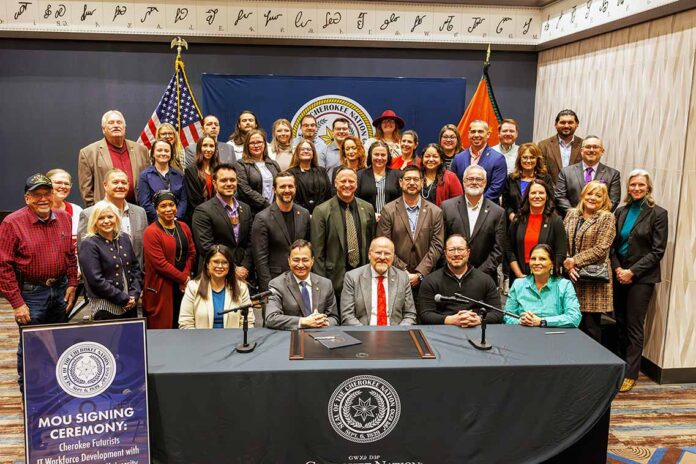 Cherokee NSU signing ceremony Cherokee NSU signing ceremony