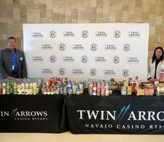 Twin Arrows Participates in Food Drive Twin Arrows Food Drive