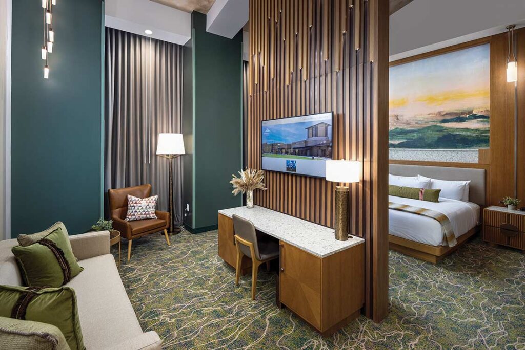 Golden Mesa hotel room