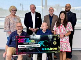 Choctaw Durant Donates $10K to Oklahoma Parkinson’s Alliance Choctaw_Oklahoma Parkinson's Alliance Check_July2026