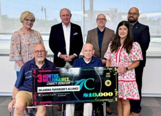Choctaw Durant Donates $10K to Oklahoma Parkinson’s Alliance Choctaw_Oklahoma Parkinson's Alliance Check_July2026