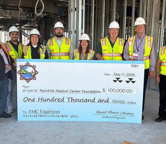 Karuk Tribe Donates $100k Towards Fairchild Medical Expansion Karuk Tribe_$100K
