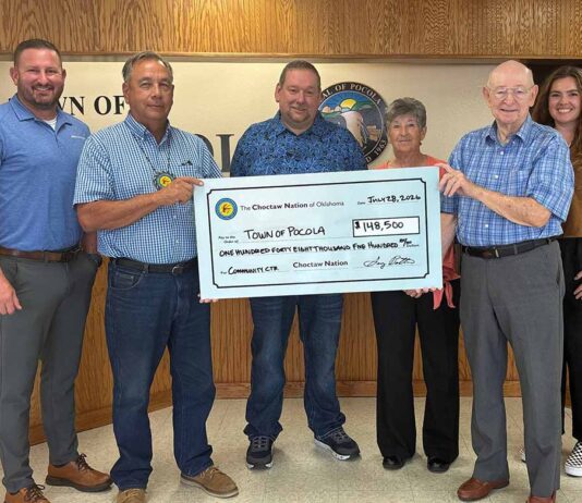 Choctaw Nation Donates $148,500 to Pocola Community Center Choctaw_Pocola CC Donation