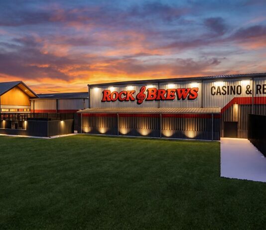 Construction Advances on Rock & Brews Casino Expansion Rock & Brews Casino_exterior